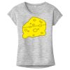 OCSO Multi-Colors Sublimatable Ladies PosiCharge Electric Heather Sporty Tee Thumbnail