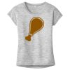 OCSO Multi-Colors Sublimatable Ladies PosiCharge Electric Heather Sporty Tee Thumbnail