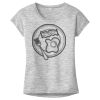 OCSO Multi-Colors Sublimatable Ladies PosiCharge Electric Heather Sporty Tee Thumbnail