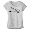 OCSO Multi-Colors Sublimatable Ladies PosiCharge Electric Heather Sporty Tee Thumbnail
