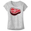OCSO Multi-Colors Sublimatable Ladies PosiCharge Electric Heather Sporty Tee Thumbnail