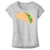 OCSO Multi-Colors Sublimatable Ladies PosiCharge Electric Heather Sporty Tee Thumbnail