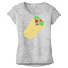 OCSO Multi-Colors Sublimatable Ladies PosiCharge Electric Heather Sporty Tee Thumbnail