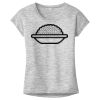 OCSO Multi-Colors Sublimatable Ladies PosiCharge Electric Heather Sporty Tee Thumbnail