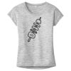 OCSO Multi-Colors Sublimatable Ladies PosiCharge Electric Heather Sporty Tee Thumbnail