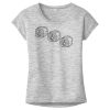 OCSO Multi-Colors Sublimatable Ladies PosiCharge Electric Heather Sporty Tee Thumbnail