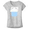 OCSO Multi-Colors Sublimatable Ladies PosiCharge Electric Heather Sporty Tee Thumbnail