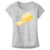 OCSO Multi-Colors Sublimatable Ladies PosiCharge Electric Heather Sporty Tee Thumbnail