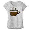 OCSO Multi-Colors Sublimatable Ladies PosiCharge Electric Heather Sporty Tee Thumbnail
