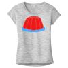 OCSO Multi-Colors Sublimatable Ladies PosiCharge Electric Heather Sporty Tee Thumbnail