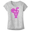 OCSO Multi-Colors Sublimatable Ladies PosiCharge Electric Heather Sporty Tee Thumbnail