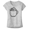 OCSO Multi-Colors Sublimatable Ladies PosiCharge Electric Heather Sporty Tee Thumbnail