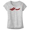 OCSO Multi-Colors Sublimatable Ladies PosiCharge Electric Heather Sporty Tee Thumbnail