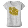 OCSO Multi-Colors Sublimatable Ladies PosiCharge Electric Heather Sporty Tee Thumbnail