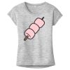 OCSO Multi-Colors Sublimatable Ladies PosiCharge Electric Heather Sporty Tee Thumbnail