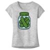 OCSO Multi-Colors Sublimatable Ladies PosiCharge Electric Heather Sporty Tee Thumbnail