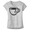 OCSO Multi-Colors Sublimatable Ladies PosiCharge Electric Heather Sporty Tee Thumbnail