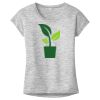 OCSO Multi-Colors Sublimatable Ladies PosiCharge Electric Heather Sporty Tee Thumbnail