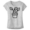 OCSO Multi-Colors Sublimatable Ladies PosiCharge Electric Heather Sporty Tee Thumbnail