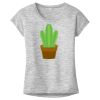 OCSO Multi-Colors Sublimatable Ladies PosiCharge Electric Heather Sporty Tee Thumbnail
