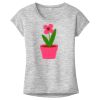 OCSO Multi-Colors Sublimatable Ladies PosiCharge Electric Heather Sporty Tee Thumbnail