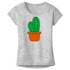 OCSO Multi-Colors Sublimatable Ladies PosiCharge Electric Heather Sporty Tee Thumbnail