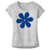 OCSO Multi-Colors Sublimatable Ladies PosiCharge Electric Heather Sporty Tee Thumbnail