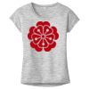 OCSO Multi-Colors Sublimatable Ladies PosiCharge Electric Heather Sporty Tee Thumbnail
