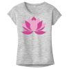 OCSO Multi-Colors Sublimatable Ladies PosiCharge Electric Heather Sporty Tee Thumbnail