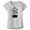 OCSO Multi-Colors Sublimatable Ladies PosiCharge Electric Heather Sporty Tee Thumbnail