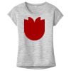 OCSO Multi-Colors Sublimatable Ladies PosiCharge Electric Heather Sporty Tee Thumbnail
