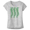 OCSO Multi-Colors Sublimatable Ladies PosiCharge Electric Heather Sporty Tee Thumbnail