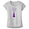 OCSO Multi-Colors Sublimatable Ladies PosiCharge Electric Heather Sporty Tee Thumbnail