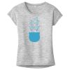 OCSO Multi-Colors Sublimatable Ladies PosiCharge Electric Heather Sporty Tee Thumbnail