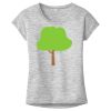 OCSO Multi-Colors Sublimatable Ladies PosiCharge Electric Heather Sporty Tee Thumbnail