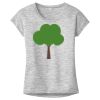 OCSO Multi-Colors Sublimatable Ladies PosiCharge Electric Heather Sporty Tee Thumbnail