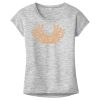 OCSO Multi-Colors Sublimatable Ladies PosiCharge Electric Heather Sporty Tee Thumbnail