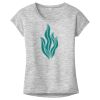 OCSO Multi-Colors Sublimatable Ladies PosiCharge Electric Heather Sporty Tee Thumbnail
