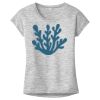 OCSO Multi-Colors Sublimatable Ladies PosiCharge Electric Heather Sporty Tee Thumbnail