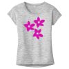 OCSO Multi-Colors Sublimatable Ladies PosiCharge Electric Heather Sporty Tee Thumbnail