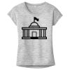 OCSO Multi-Colors Sublimatable Ladies PosiCharge Electric Heather Sporty Tee Thumbnail