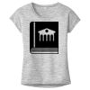 OCSO Multi-Colors Sublimatable Ladies PosiCharge Electric Heather Sporty Tee Thumbnail