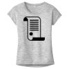 OCSO Multi-Colors Sublimatable Ladies PosiCharge Electric Heather Sporty Tee Thumbnail