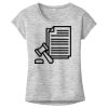 OCSO Multi-Colors Sublimatable Ladies PosiCharge Electric Heather Sporty Tee Thumbnail