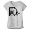 OCSO Multi-Colors Sublimatable Ladies PosiCharge Electric Heather Sporty Tee Thumbnail