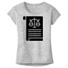 OCSO Multi-Colors Sublimatable Ladies PosiCharge Electric Heather Sporty Tee Thumbnail