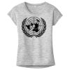 OCSO Multi-Colors Sublimatable Ladies PosiCharge Electric Heather Sporty Tee Thumbnail
