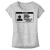 OCSO Multi-Colors Sublimatable Ladies PosiCharge Electric Heather Sporty Tee Thumbnail