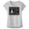 OCSO Multi-Colors Sublimatable Ladies PosiCharge Electric Heather Sporty Tee Thumbnail