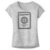 OCSO Multi-Colors Sublimatable Ladies PosiCharge Electric Heather Sporty Tee Thumbnail